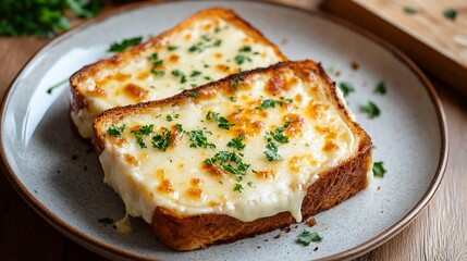 Two croque monsieurs on a plate