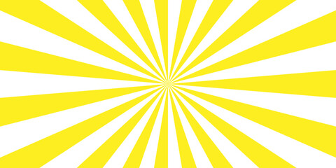 Sun ray vector background. Light sunburst glowing background. Sunburst pattern summer social banner. vector illustration pattern beam rays. Spiral radial striped backdrop design.	
