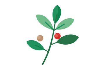 watercolor mistletoe sprig with subtle color grad (1).eps