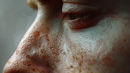 Photorealistic skin texture brushes for character art, designed to replicate the fine details of human skin. The brushes are demonstrated on a digital canvas, showing their ability to create 