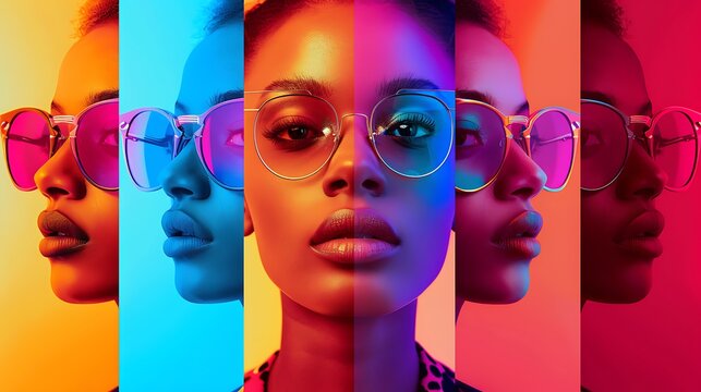 Duotone gradient preset pack for Photoshop, designed to create striking two-tone effects with smooth transitions. The gradients are displayed on various images, showing their ability to add 