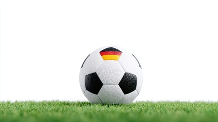 Fototapeta premium Germany Soccer Ball on Grass | Football & Sports