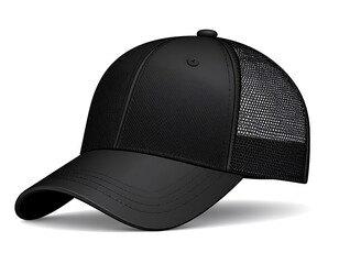 Black baseball cap mockup