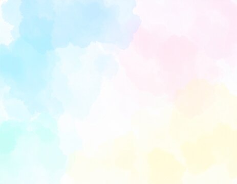 Soft pastel watercolor background, abstract artistic texture, gentle and minimal