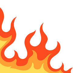 Fire Frame Corner Border