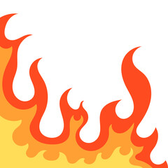 Fire Frame Corner Border