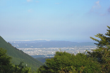 Fototapeta premium 日本：足柄万葉公園からの景色【富士箱根伊豆国立公園】神奈川県南足柄市・9月