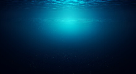 Underwater scene with light