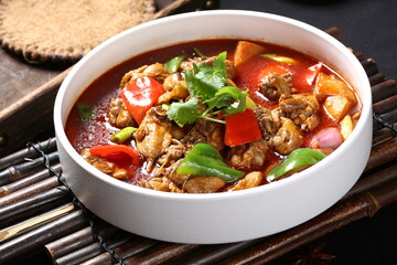 Chinese cuisine, Cantonese cuisine, braised beef and pork ribs with potatoes