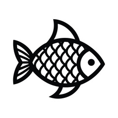Fish Scale Pattern Outline Vector Illustration © Vectortwist