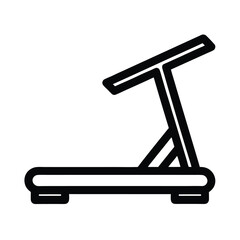 Treadmill Outline Vector Illustration