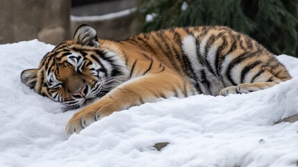 Obraz premium view of a tiger in the forest