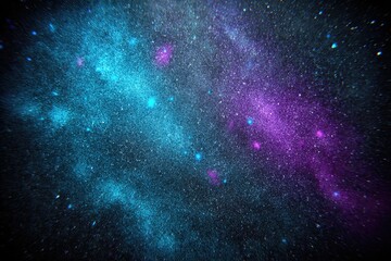 Naklejka premium Deep space nebula with vibrant blue and purple hues
