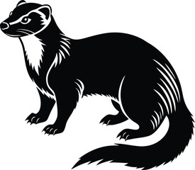 Obraz premium ferret-silhouette--ferret-vector-silhouette-illust (1).eps