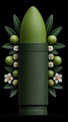 Exploring the harmony of nature and design with a unique green lipstick concept adorned with leaves and blossoms. International Day for the Total Elimination of Nuclear Weapons
