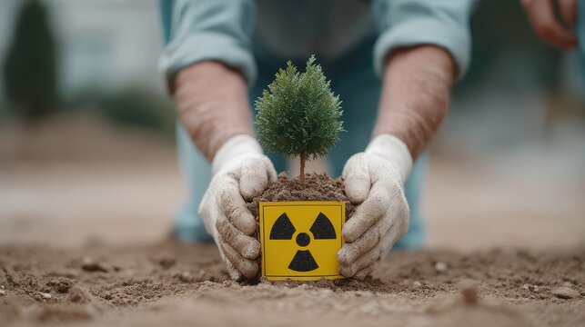Growing hope through collective effort as diverse hands plant a tree for a sustainable future. International Day for the Total Elimination of Nuclear Weapons