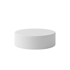 White round podium for product display isolated PNG with Transparent Background