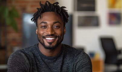 Happy candid financial advisor in a casual client meeting, showcasing an inclusive and diverse workplace with ethnic representation, emphasizing DEI culture in the financial sector, Generative AI