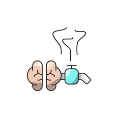 Pressure Valve Icon, Controlled Stress Release Steam Vector.