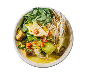 vegan nom banh chok khmer noodles