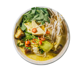 vegan nom banh chok khmer noodles
