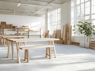 Diverse Furniture Collection in Modern Office Space