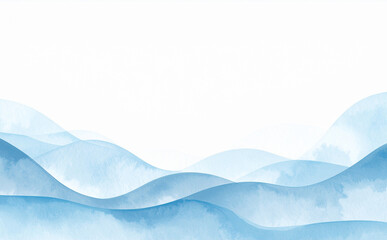 シンプルな青い水彩の背景テクスチャ