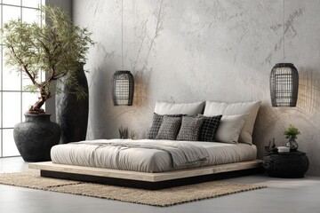 Modern minimalist Zen bedroom