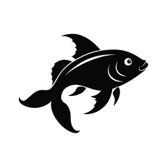 fish silhouette vector illustration