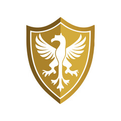 Fototapeta premium Golden heraldic symbol 