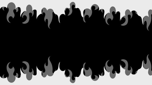The black and white splashes in the black background.