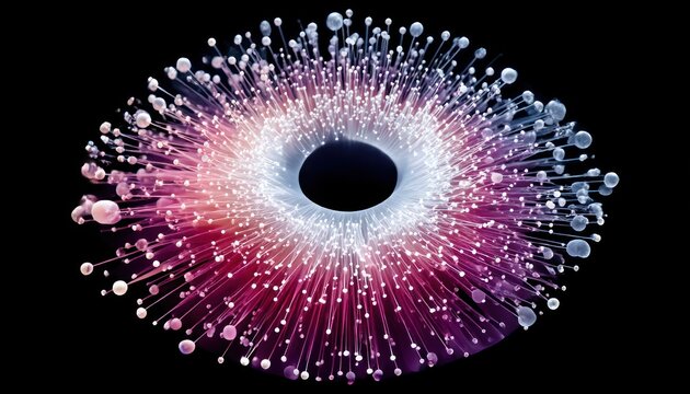 Abstract eye-like radial design