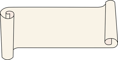 empty scroll paper frame background vector
