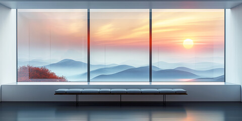 Serene ocean view at dawn, tranquil seaside scene with soft colors and gentle waves, ideal for relaxation and inspiration.