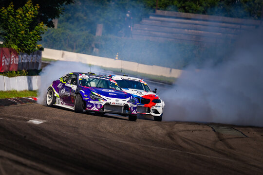 A Dramatic Moment in Stock Car Racing