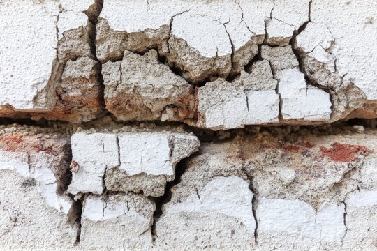 Cracked, weathered wall