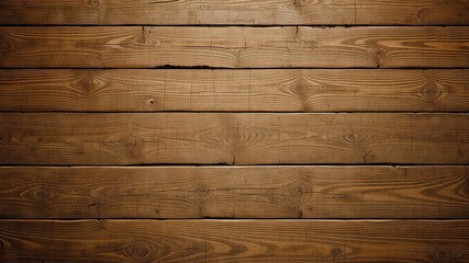 Naklejka premium A Rustic Plank Surface with Warm Tones Showcasing Natural Wood Grain and Texture, Ideal for Backgrounds and Design Elements