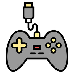 Gamer lineal color icon