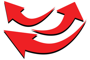 set of curve arrows. Arrows set. Curved arrows. Arrow sign. Flat style icons. eps 10