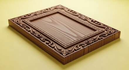 wooden box on a white background