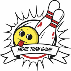 bowling ball and bowling pins