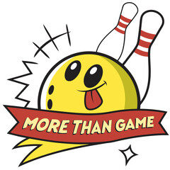 bowling ball and bowling pins