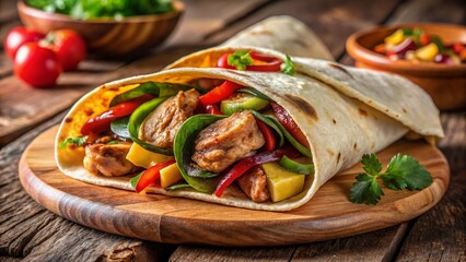 Grilled chicken and fresh vegetable salad, a healthy and delicious meal