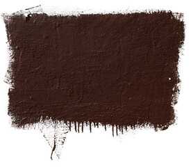 Fragment of painted wall with artistic paint drips transparent background PNG for creative projects and text