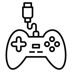 Gamer line icon