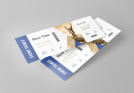 Event Ticket Layout
