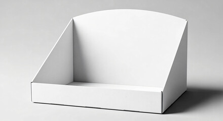 Blank White Cardboard Display Stand