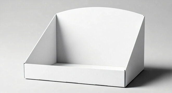 Blank White Cardboard Display Stand