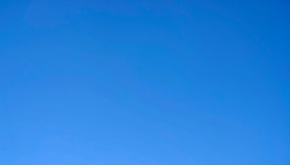 Clear, vibrant blue sky