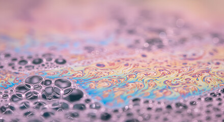 Obraz premium Abstract soap bubble patterns